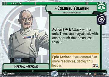 Colonel Yularen, This Is Why We Plan (V.1) - Secrets of Power: Extras (Common) [XSEC-270]