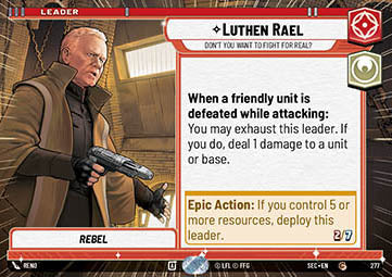 Luthen Rael, Don't You Want to Fight For Real? (V.1) - Secrets of Power: Extras (Common) [XSEC-277]