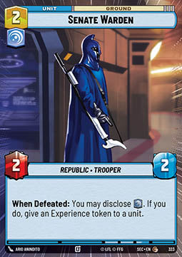 Senate Warden (V.1) - Secrets of Power: Extras (Common) [XSEC-323]