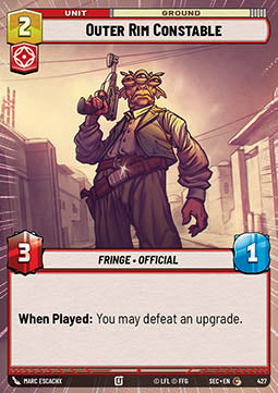 Outer Rim Constable (V.1) - Secrets of Power: Extras (Common) [XSEC-427]