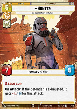 Hunter, Extraordinary Tracker (V.1) - Secrets of Power: Extras (Uncommon) [XSEC-472]