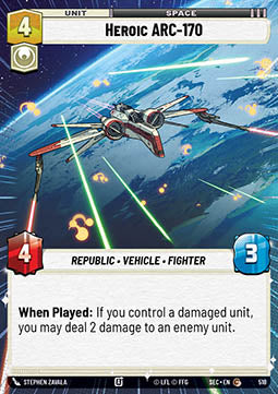 Heroic ARC-170 (V.1) - Secrets of Power: Extras (Common) [XSEC-518]