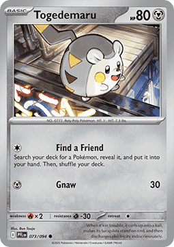Togedemaru - Phantasmal Flames (Common) [PFL-073]