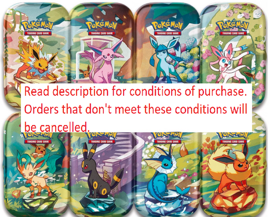 Prismatic Evolutions Mini Tin: Read description!