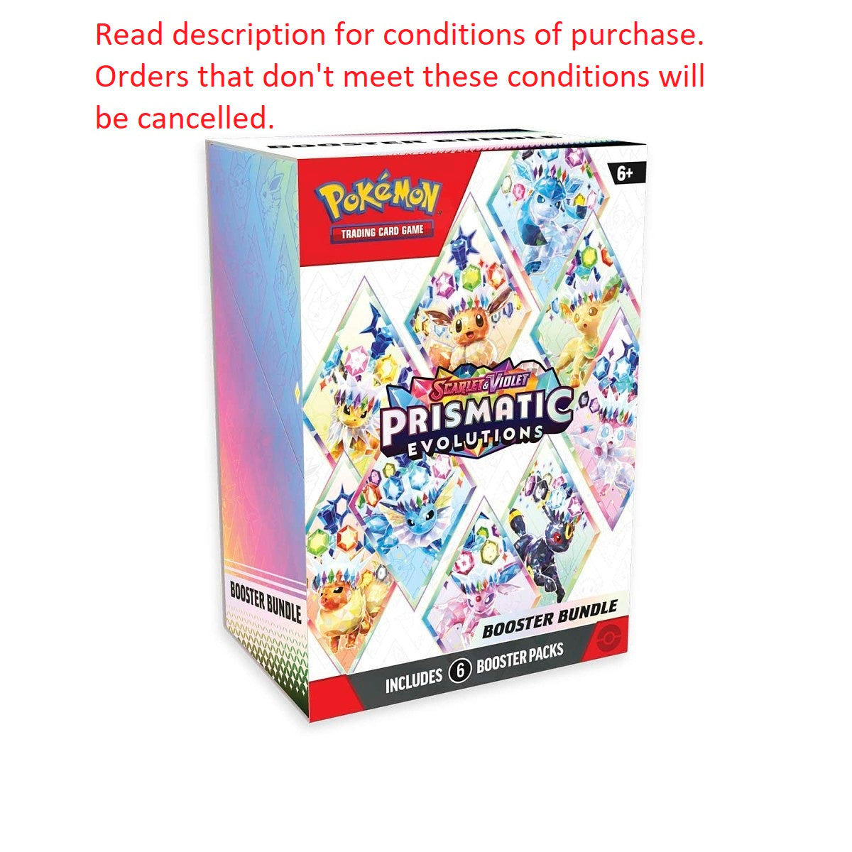 Prismatic Evolutions Booster Bundle: Read Description!