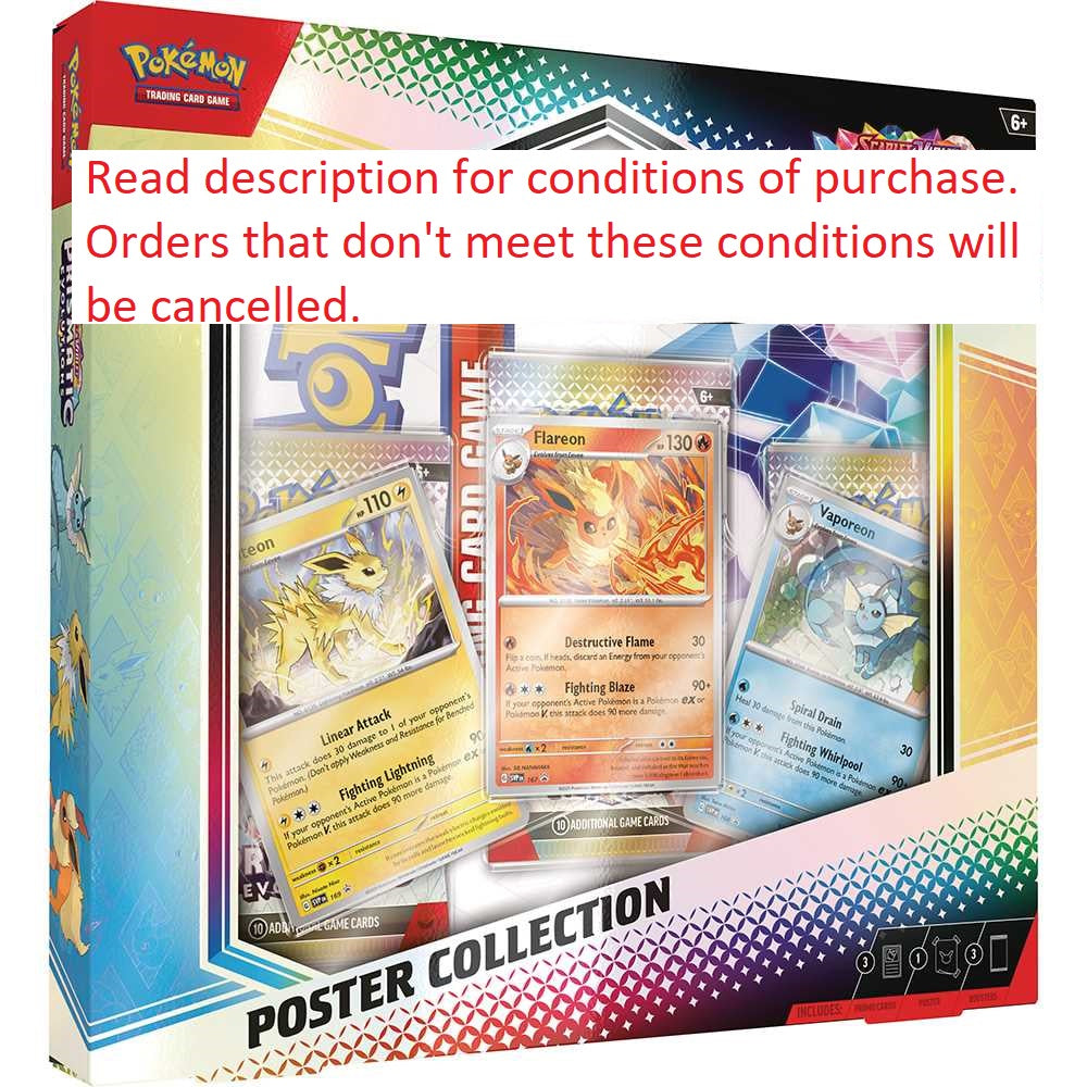 Prismatic Evolutions Poster Collection: Read Description!