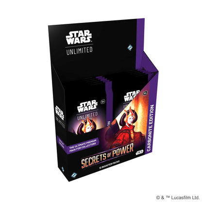 Star Wars: Unlimited - Secrets of Power Carbonite Booster Display (12 Packs)