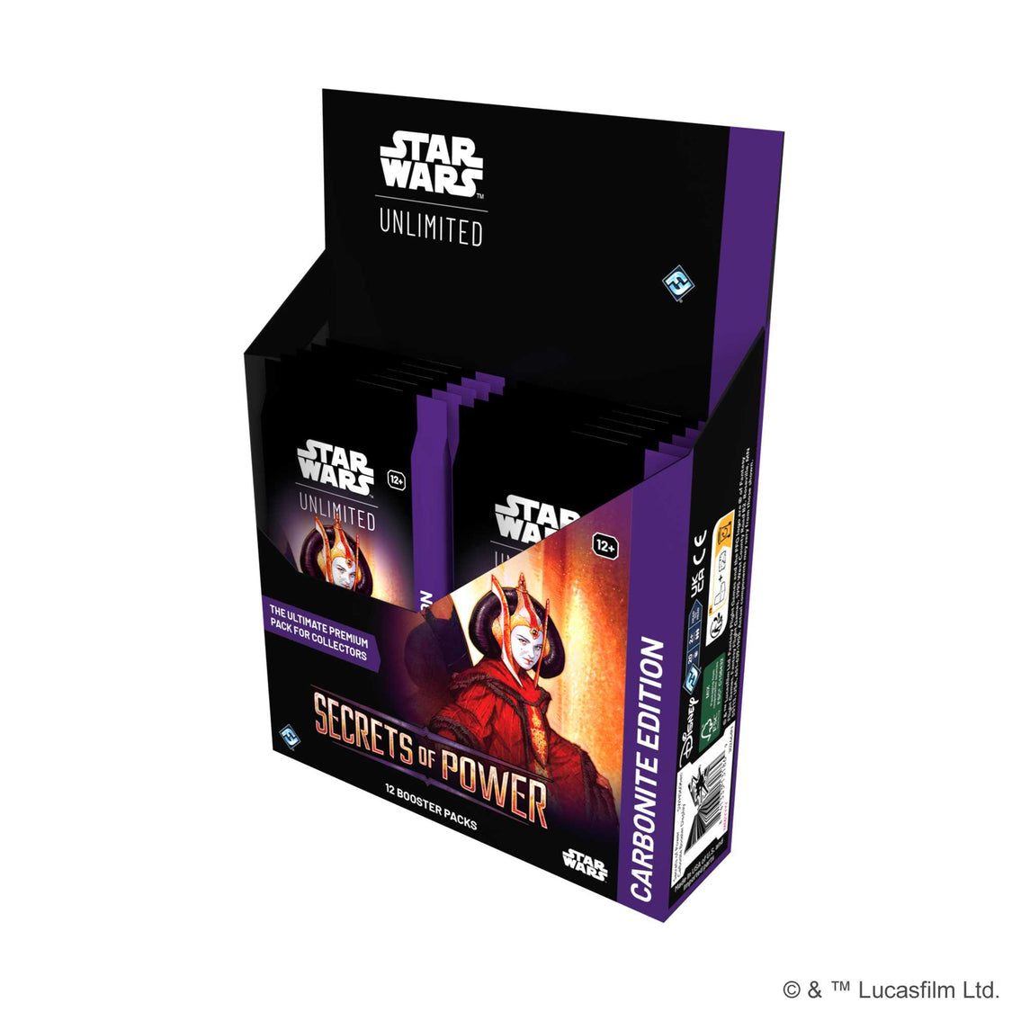 Star Wars: Unlimited - Secrets of Power Carbonite Booster Display (12 Packs)