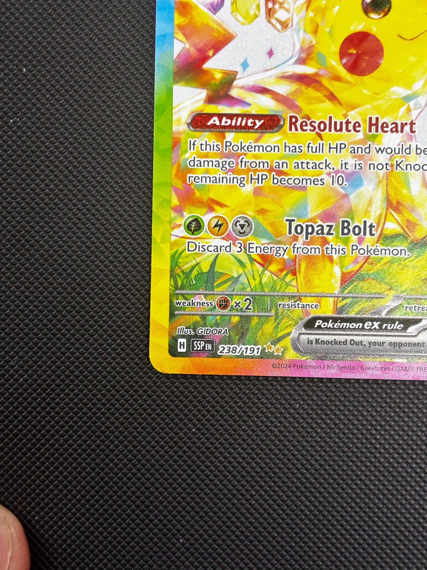 Pikachu ex SIR 238/191 Surging Sparks