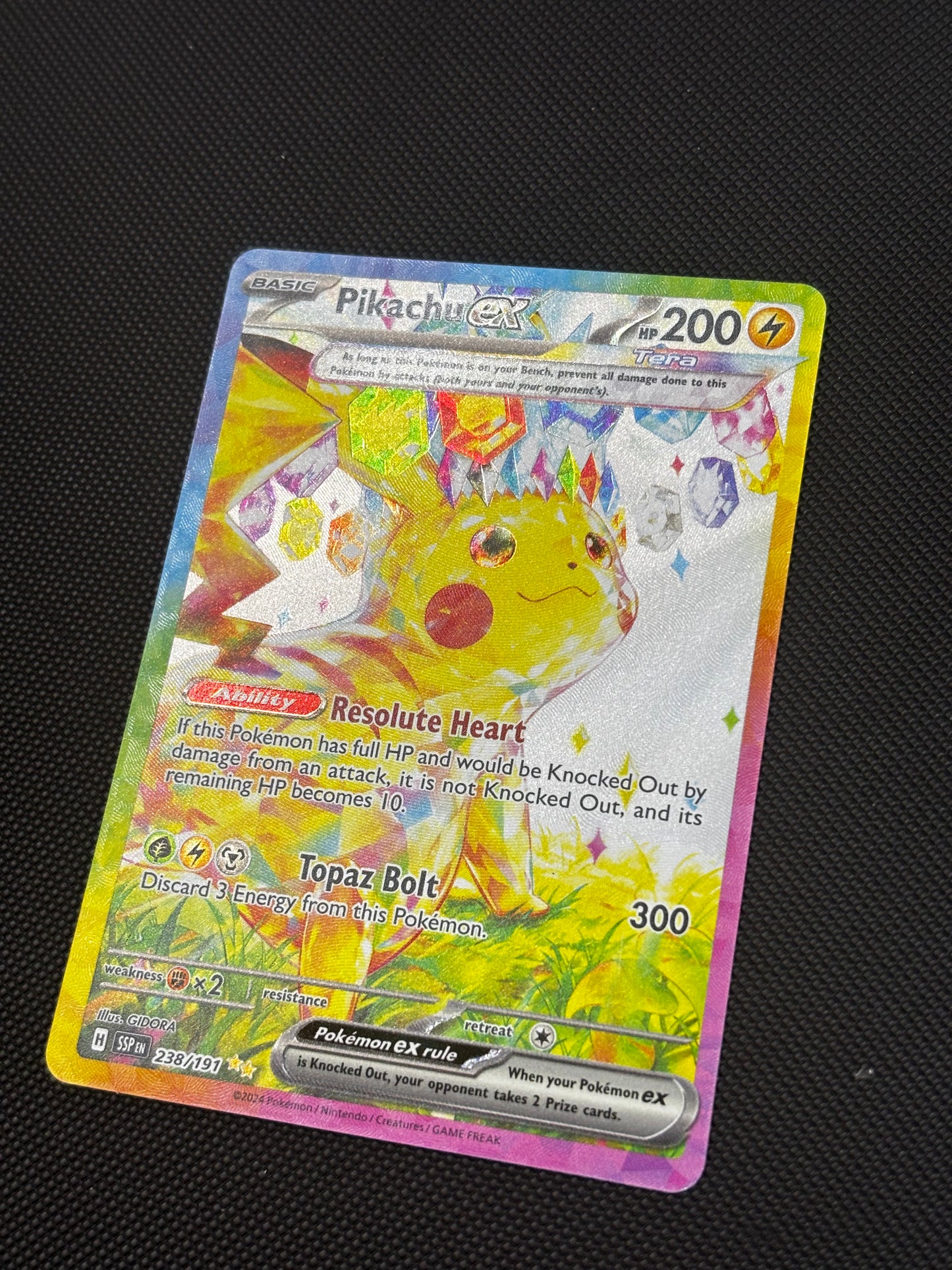 Pikachu ex SIR 238/191 Surging Sparks