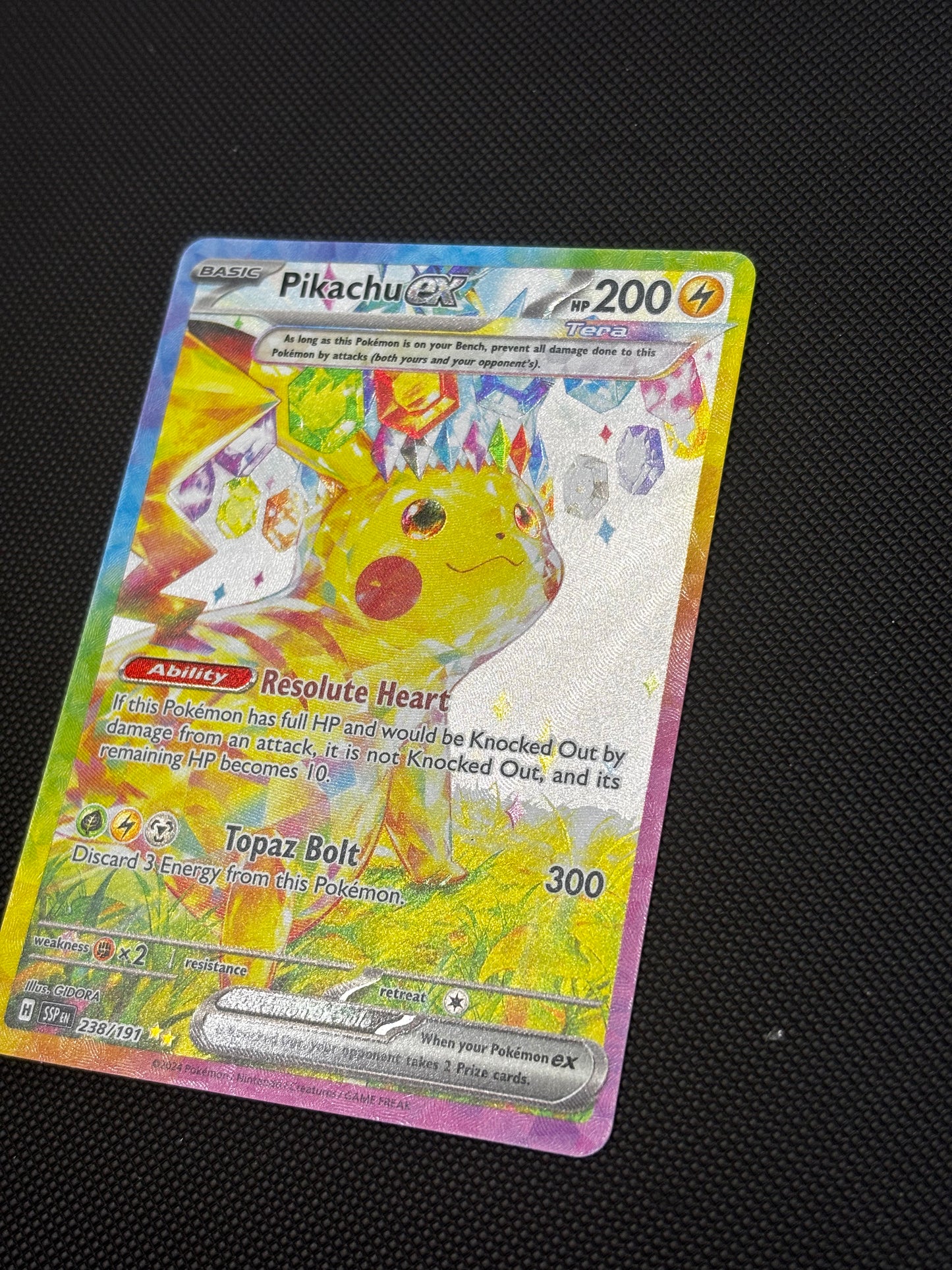 Pikachu ex SIR 238/191 Surging Sparks