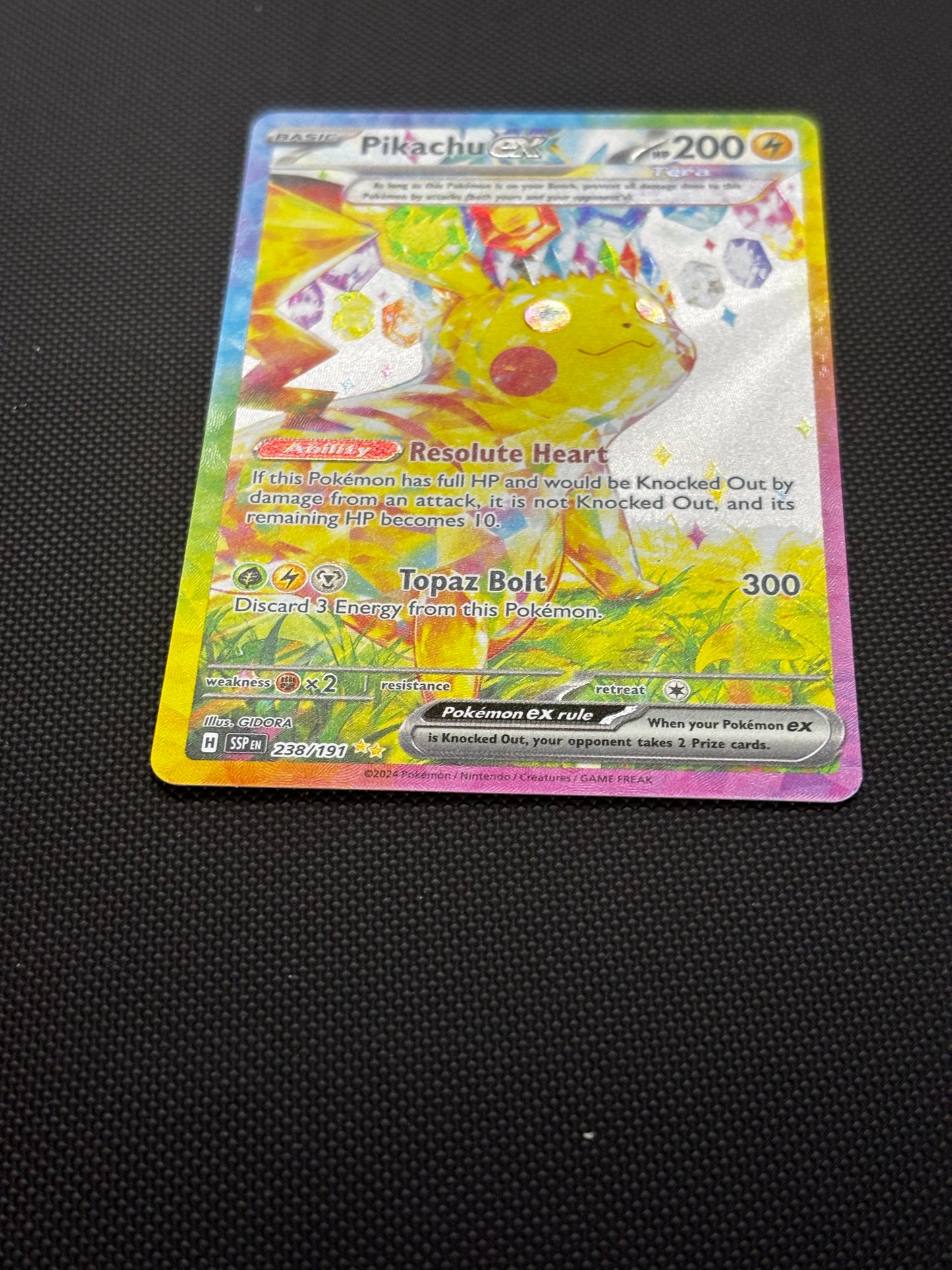 Pikachu ex SIR 238/191 Surging Sparks