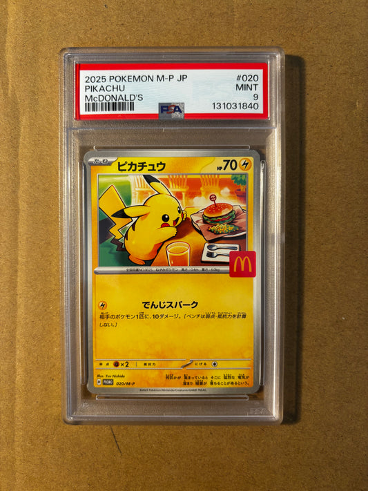 2025 McDonald’s Promos PSA 9s (Pikachu 020/M-P and others)
