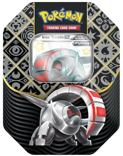 Paldean Fates 4 Pack Tin - Iron Treads EX