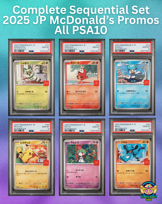[Sequential] Pokémon McDonalds 2025 Promo All PSA 10