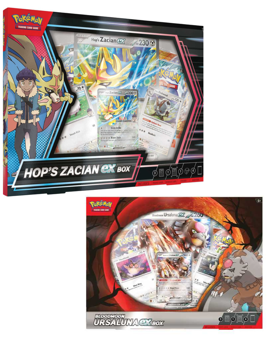 2 Box Bundle - Hop's Zacian and other EX Box