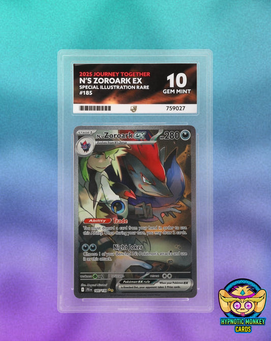 Pokemon N's Zoroark ex 185/159 Journey Together ACE 10