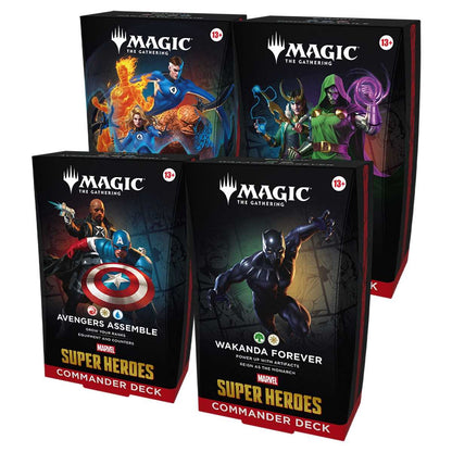 PREORDER Magic: The Gathering: Marvel Super Heroes Commander Deck Variants