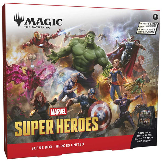 PREORDER Magic: The Gathering: Marvel Super Heroes Scene Box